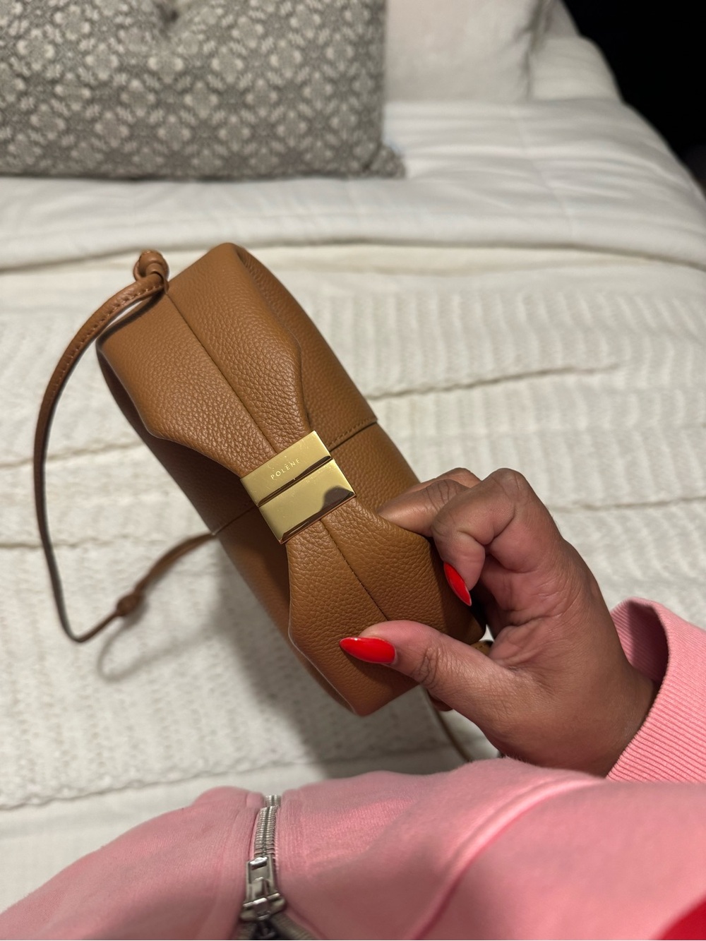 Polene Beri bag in Camel - Picture 4 of 11